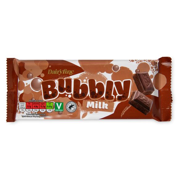 Dairyfine Bubbly Milk Chocolate 100g